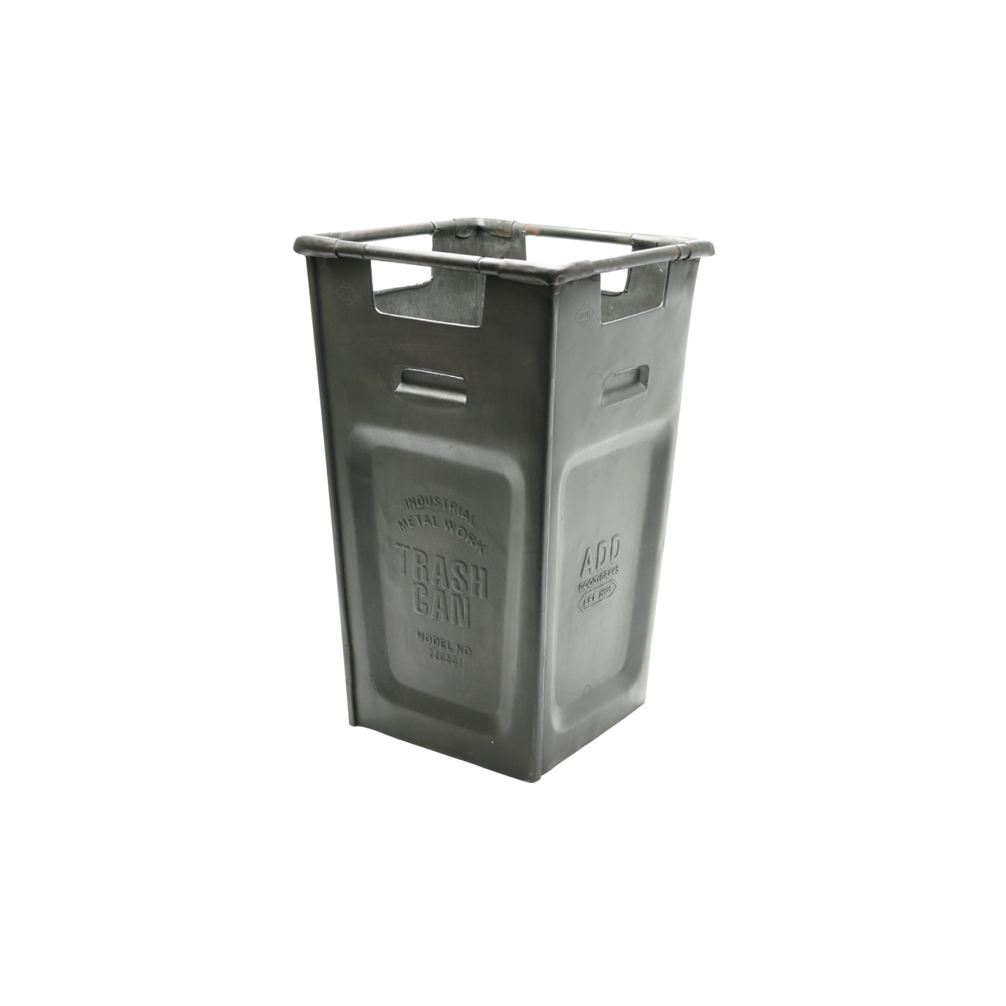 Metal Trash Can