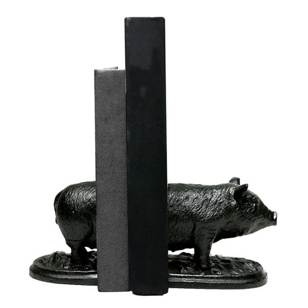 Iron Bookend - Pig
