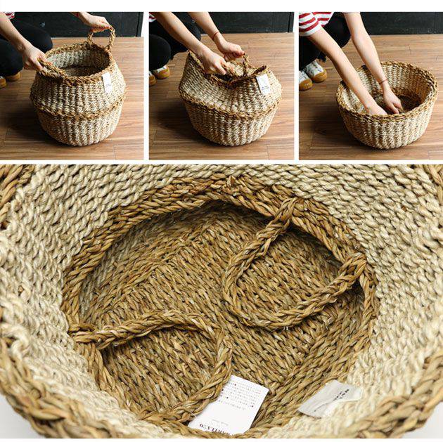 Rope Round Basket - S