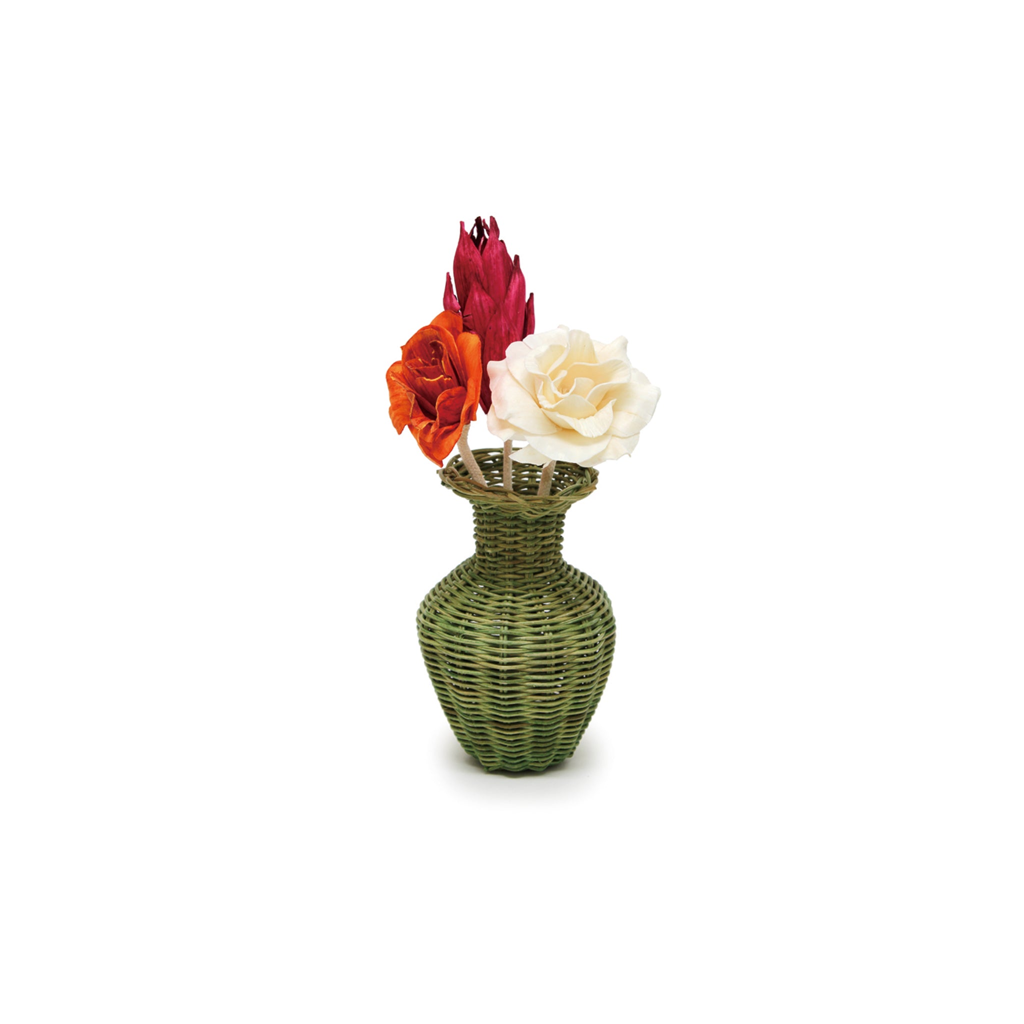 Rattan Flower Set - Lagynos Brown