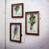 Glass Frame Flower - Purple