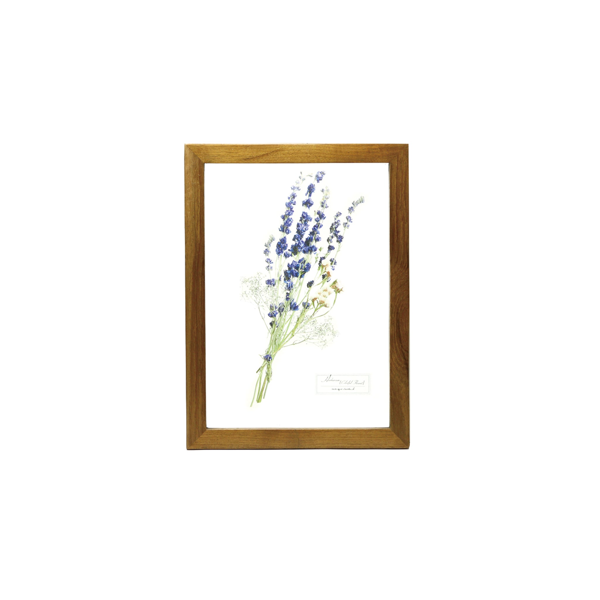 Glass Frame Flower - Purple