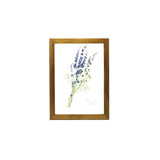 Glass Frame Flower - Purple