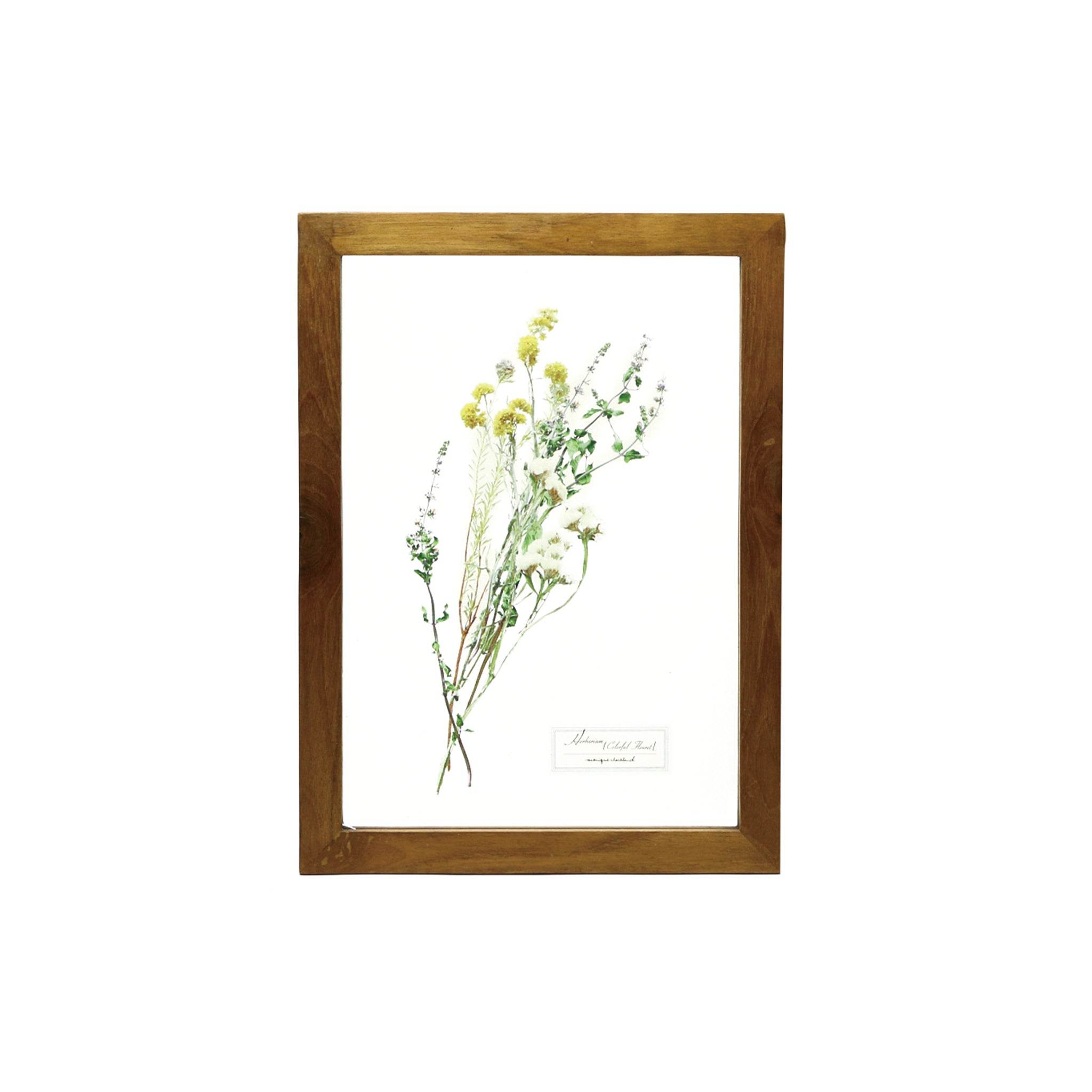 Glass Frame Flower - Yellow