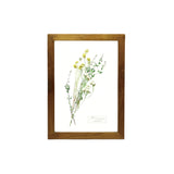 Glass Frame Flower - Yellow