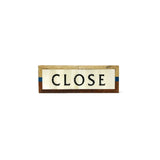 Sign Plate - Close