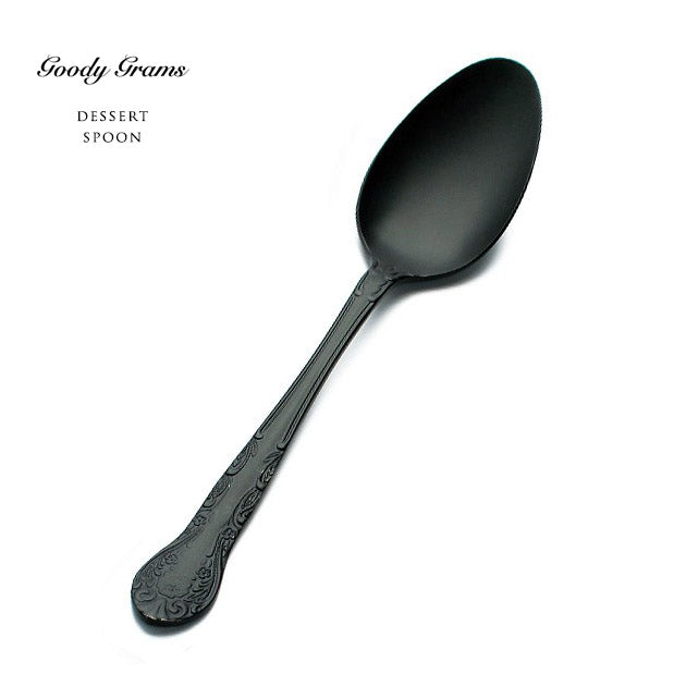 Black Cutlery - Dessert Spoon