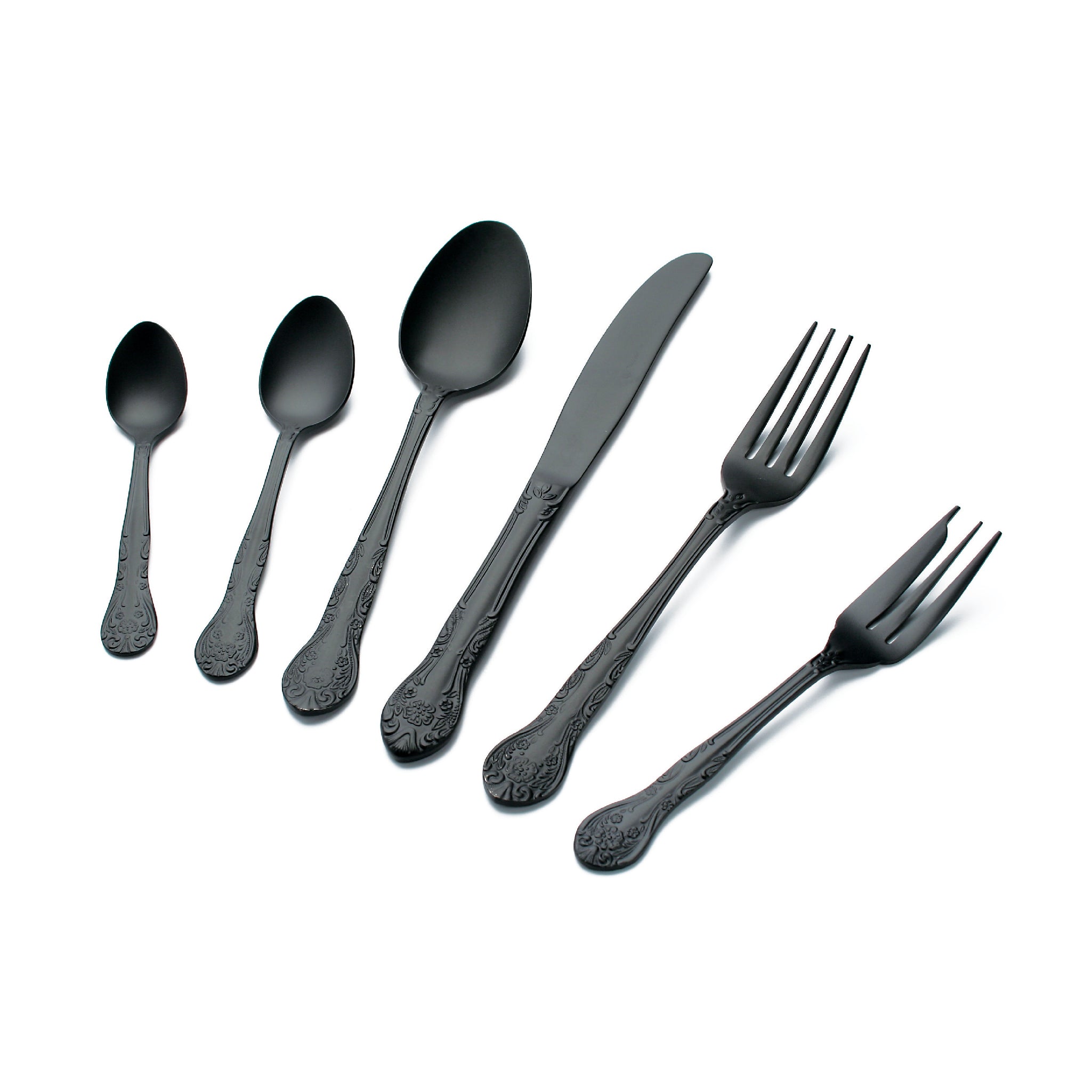Black Cutlery - Dessert Knife
